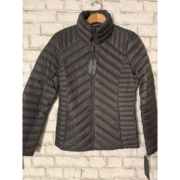 NWT Women’s Tommy Hilfiger Lightweight Premium Down Packable Gray Size Small - Picture 2 of 8